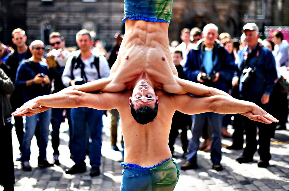 Fra Edinburgh Fringe Festival. Foto: Jeff. J. Mitchell/Getty Images.
