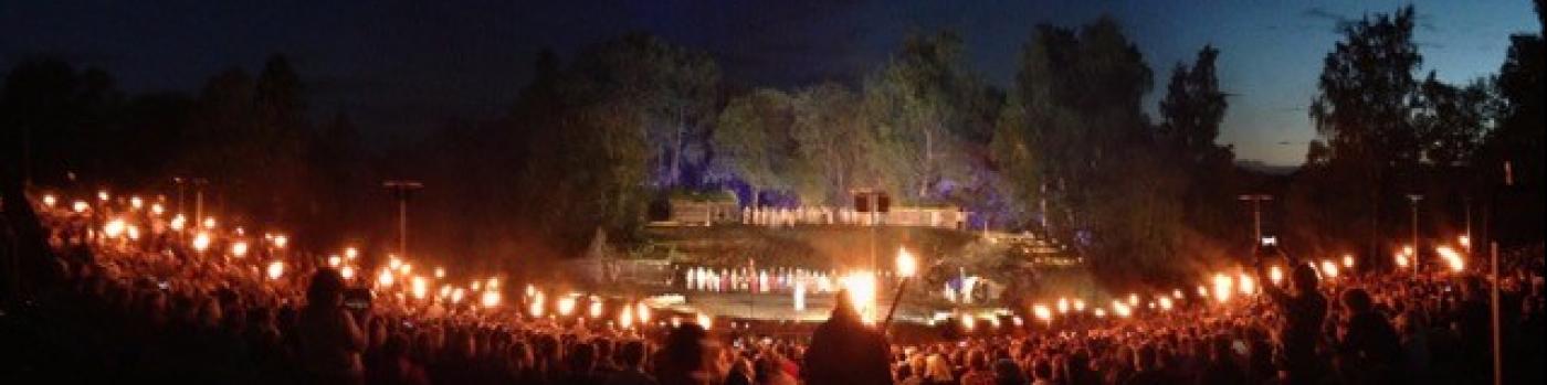 Slaget på Stiklestad. Foto: Kjetil Falkum.