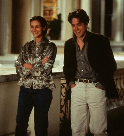 Julia Roberts og Hugh Grant i filmen Notting Hill (1999).